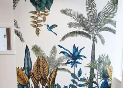 Pose de papiers peints et finitions murales